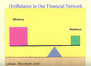 Lietaer - Efficiency vs Resiliance - TEDx 2009