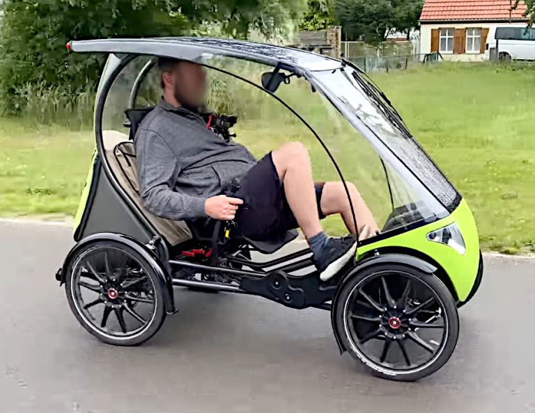 Überdachte Fahrräder Pedelecs – Vierrad Fahrrad – Quadro 4 Wheel ...