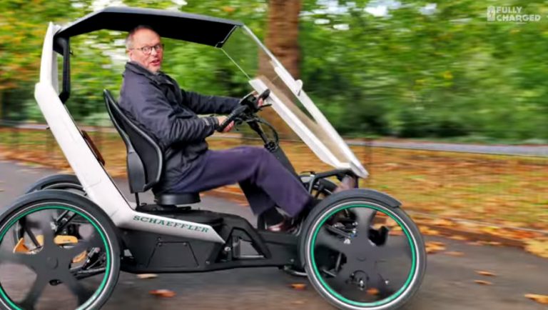 Überdachte Fahrräder Pedelecs Vierrad Fahrrad Quadro 4