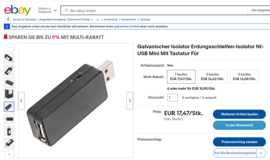 https://www.ebay.de/sch/i.html?_from=R40&_nkw=Galvanischer+Isolator+Erdungsschleifen-Isolator+Nt-USB+Mini&_sacat=0