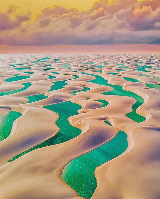 Emerald Sand Dunes in Brazil #beautifulplanet