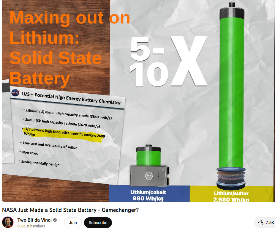2680/980 = x 2.73 mehr Leistung als bisherige Lithium Batterien https://www.youtube.com/watch?v=tOcoGNZaUAM